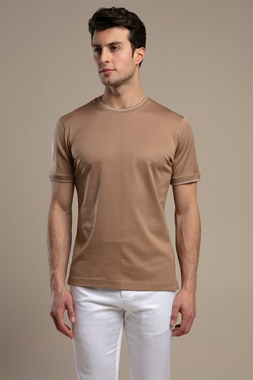 Wholesale Mens Light Brown T-Shirt