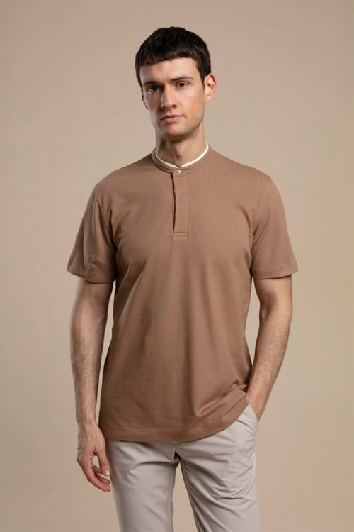 Wholesale Mens Light Brown T-Shirt
