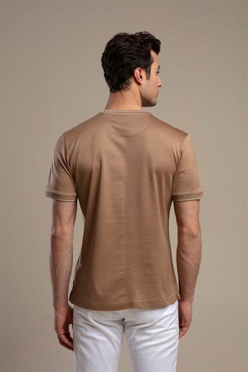 Wholesale Mens Light Brown T-Shirt