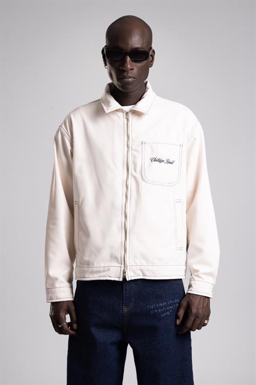 Wholesale Mens Light Ecru Jean Jacket 