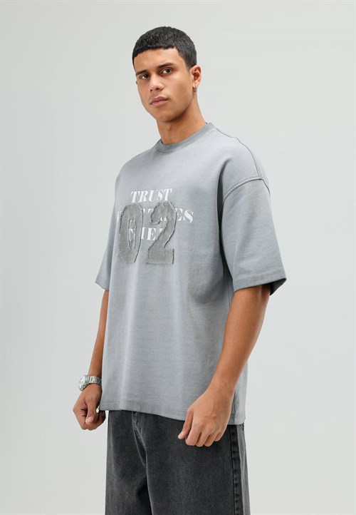 Wholesale Mens Light Gray T-Shirt