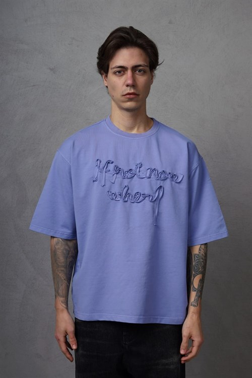Wholesale Mens Lilac T-Shirt