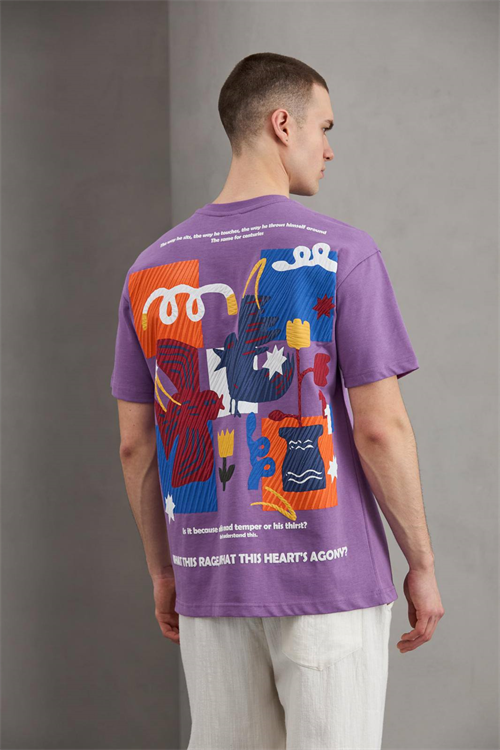 Wholesale Mens Lilac T-Shirt