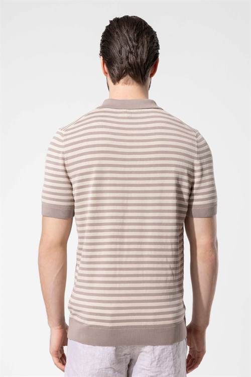 Wholesale Mens Mink Knit Polo T-Shirt