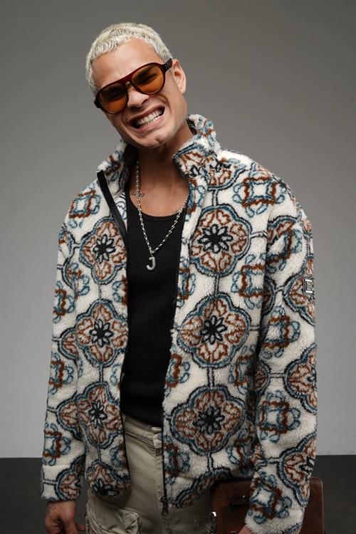 Wholesale Mens Mink Oversized Plush Zip-Up Jacket