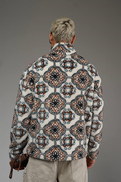 Wholesale Mens Mink Oversized Plush Zip-Up Jacket