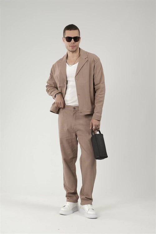 Wholesale Mens Mink Shirt and Pants Set