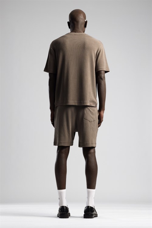 Wholesale Mens Mink T-Shirt and Shorts Set