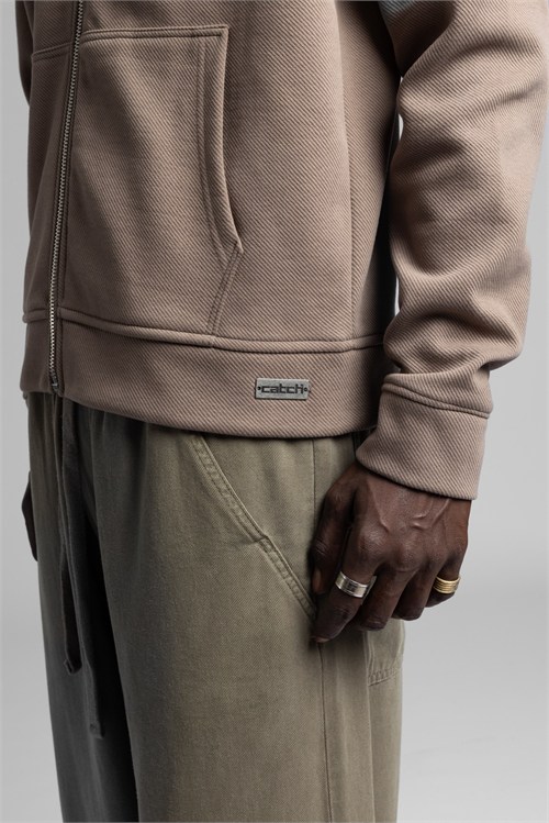 Wholesale Mens Mink Zip Sweatshirt 