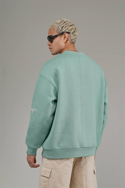 Wholesale Mens Mint Oversized Sweatshirt