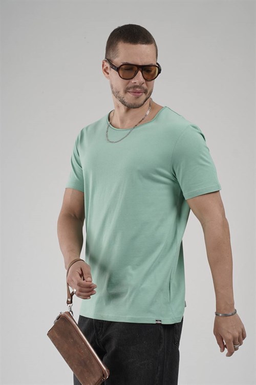 Wholesale Mens Mint T-Shirt