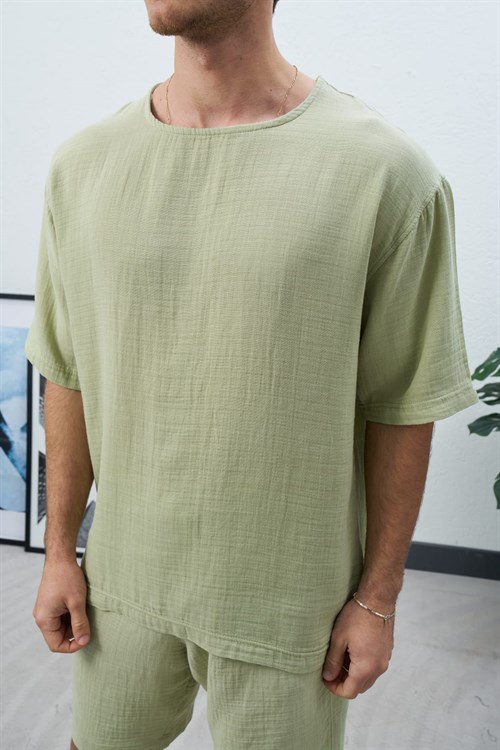 Wholesale Mens Mint T-Shirt