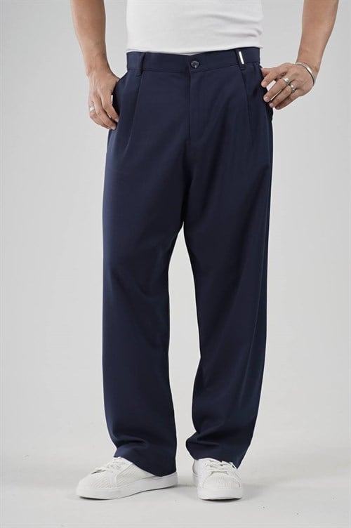 Wholesale Mens Navy Baggy Pants
