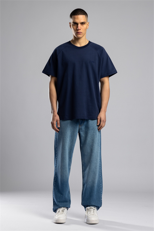 Wholesale Mens Navy Basic T-shirt