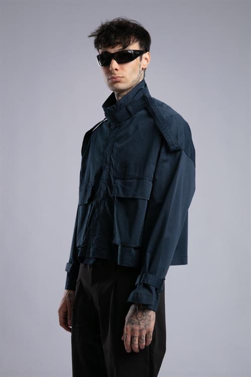 Wholesale Mens Navy Detailed Jacket