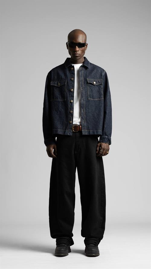 Wholesale Mens Navy Jean Jacket