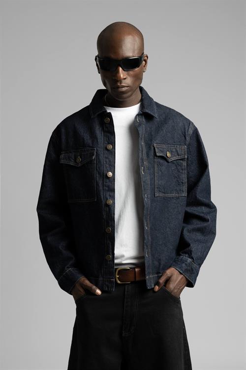Wholesale Mens Navy Jean Jacket