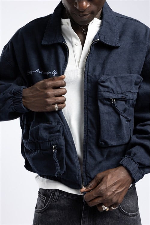 Wholesale Mens Navy Jean Jackets