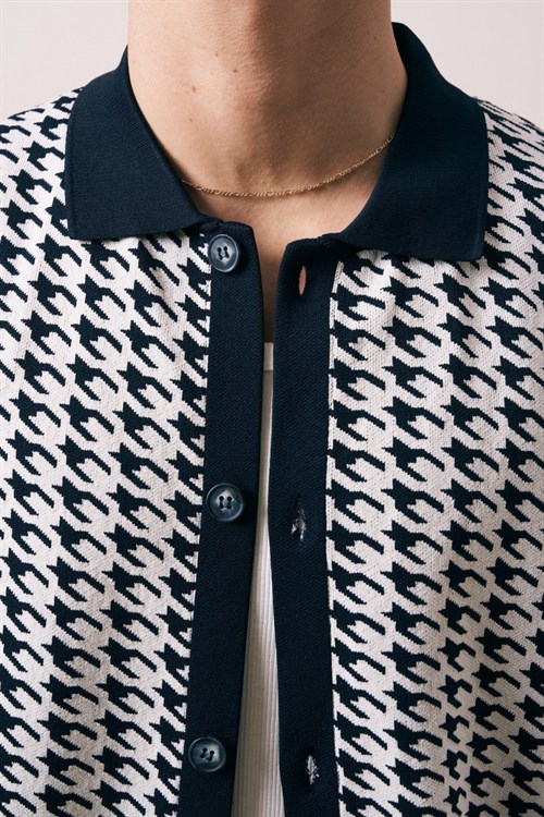 Wholesale Mens Navy Knit Shirt