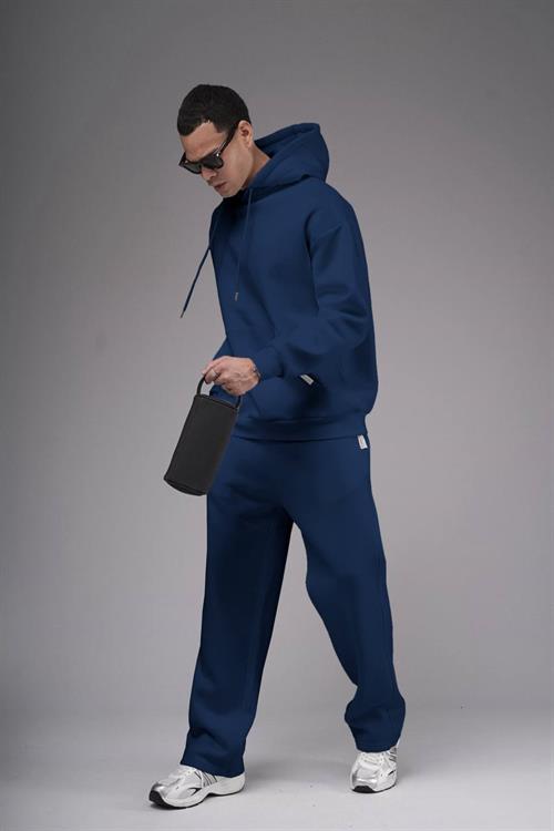 Wholesale Mens Navy Oversize Tracksuit