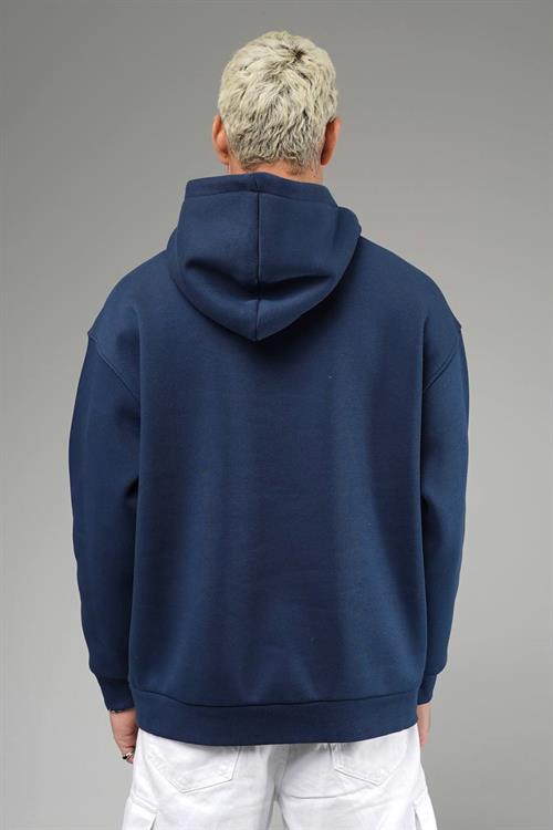 Wholesale Mens Navy Oversized Sweatshirt 