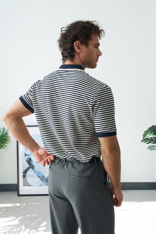 Wholesale Mens Navy Polo T-Shirt
