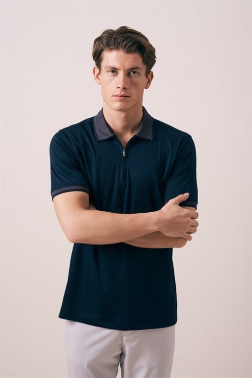 Wholesale Mens Navy Polo T-Shirt
