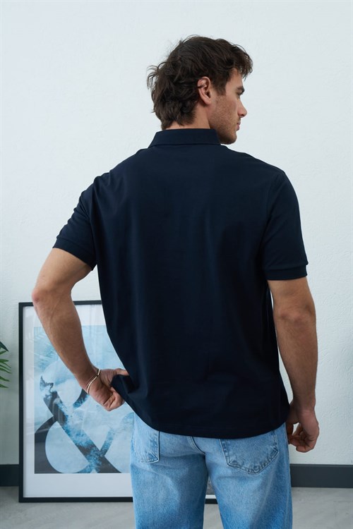 Wholesale Mens Navy Polo T-Shirt