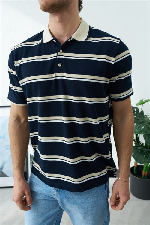 Wholesale Mens Navy Polo T-Shirt