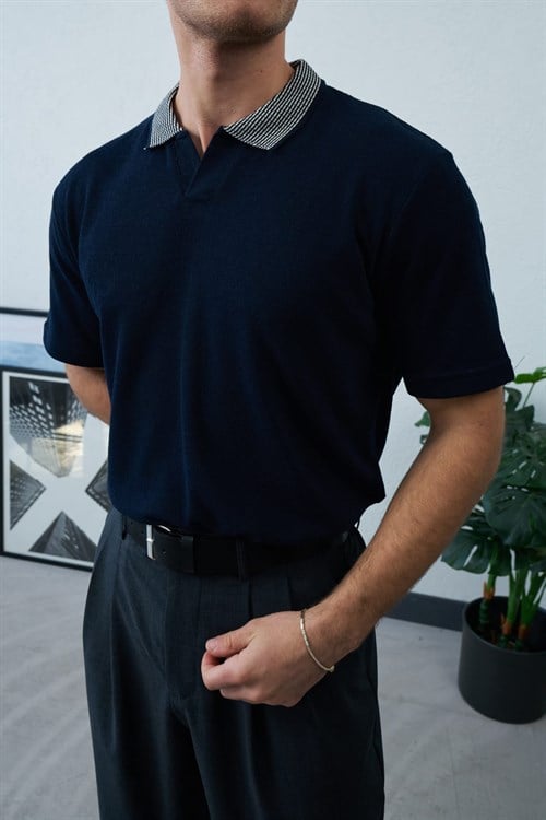 Wholesale Mens Navy Polo T-Shirt