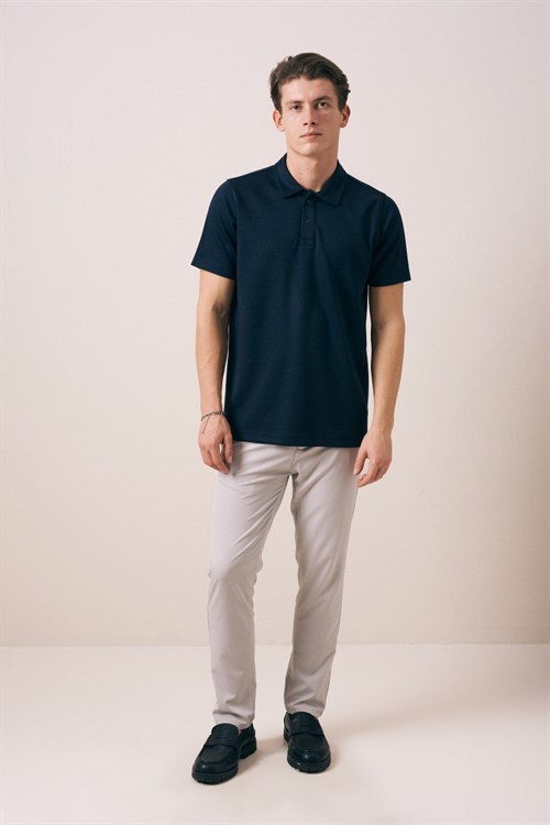 Wholesale Mens Navy Polo T-Shirt