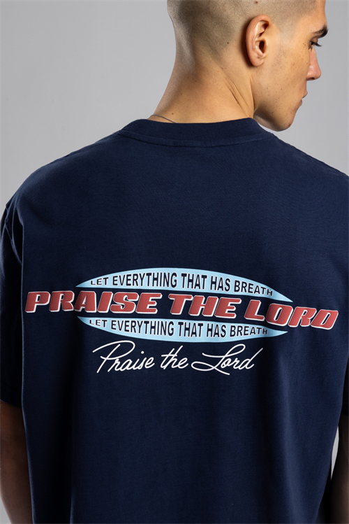 Wholesale Mens Navy Printed T-shirt
