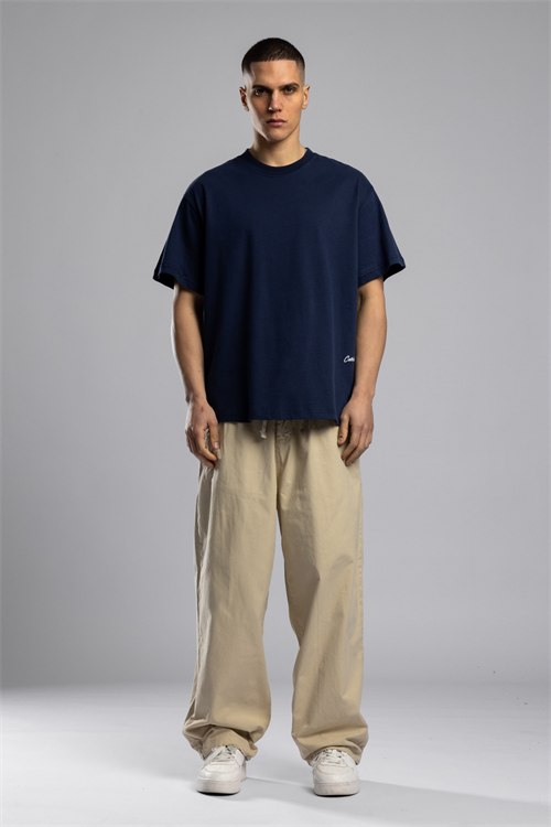 Wholesale Mens Navy Printed T-shirt