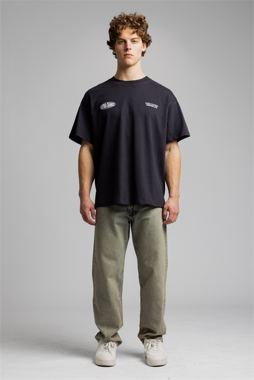 Wholesale Mens Navy Printed T-shirt