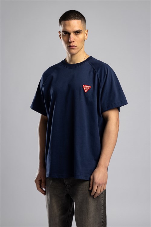 Wholesale Mens Navy Printed T-shirt