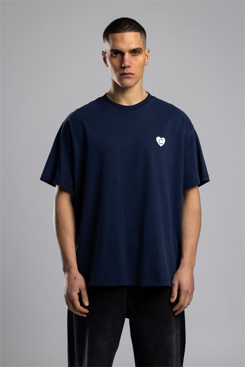 Wholesale Mens Navy Printed T-Shirt