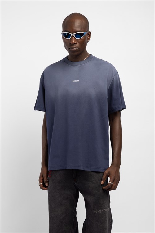 Wholesale Mens Navy Printed T-shirt