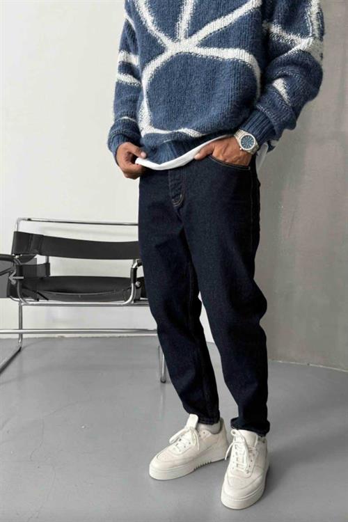 Wholesale Mens Navy Relaxed Fit Jeans