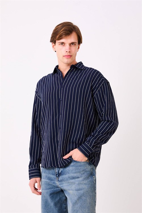 Wholesale Mens Navy Shirt 