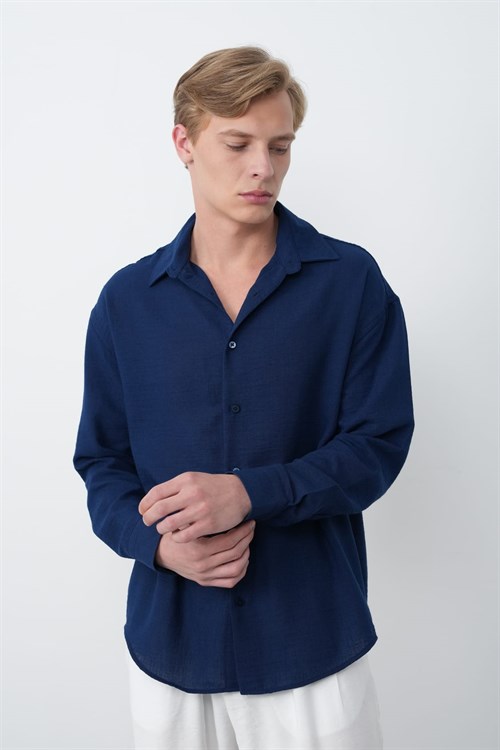 Wholesale Mens Navy Shirt
