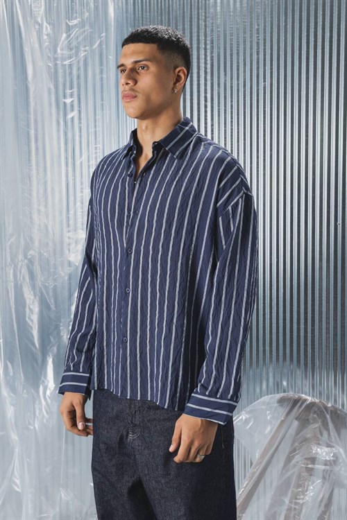 Wholesale Mens Navy Shirt