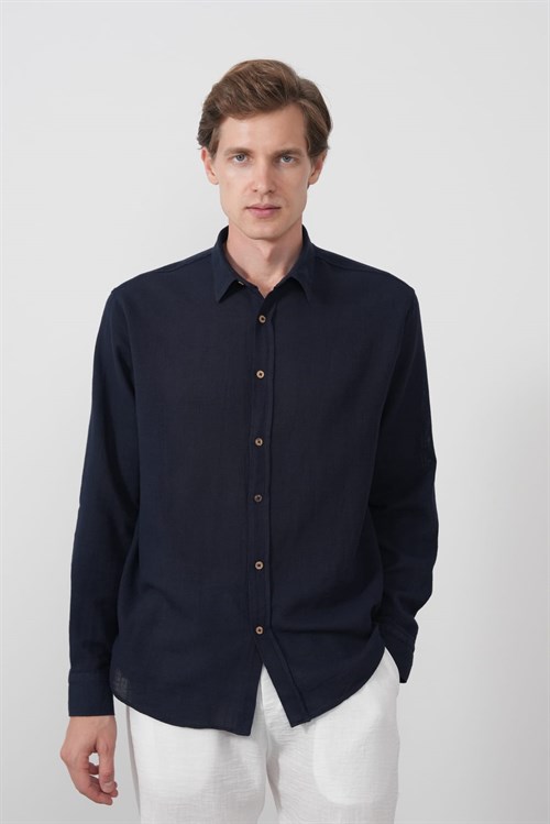 Wholesale Mens Navy Shirt