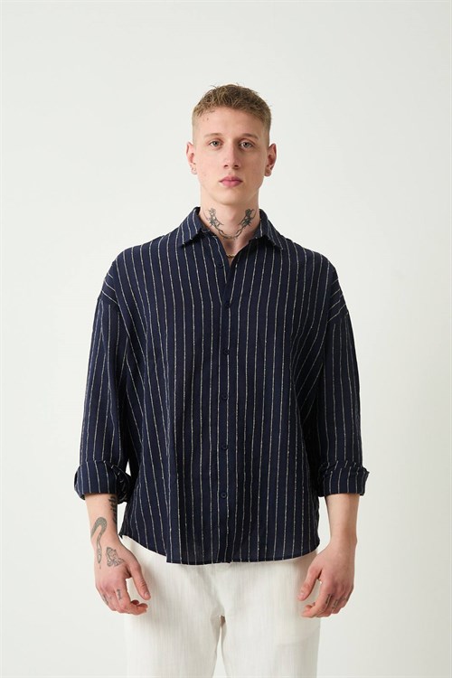 Wholesale Mens Navy Shirt 