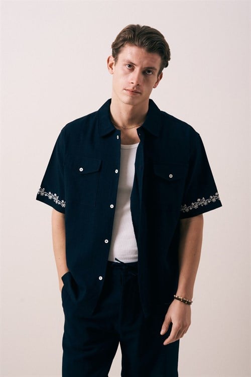 Wholesale Mens Navy Shirt