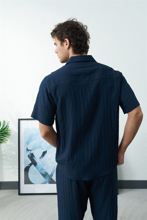 Wholesale Mens Navy Shirt