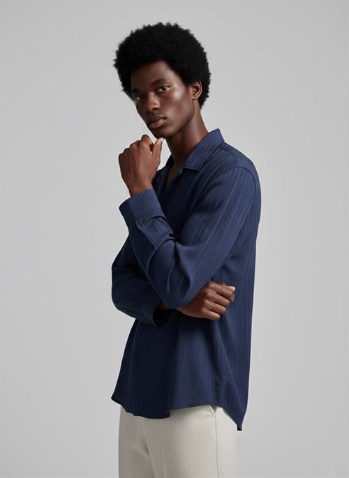 Wholesale Mens Navy Shirt