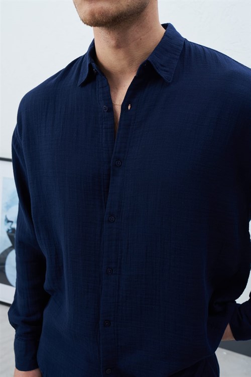 Wholesale Mens Navy Shirt