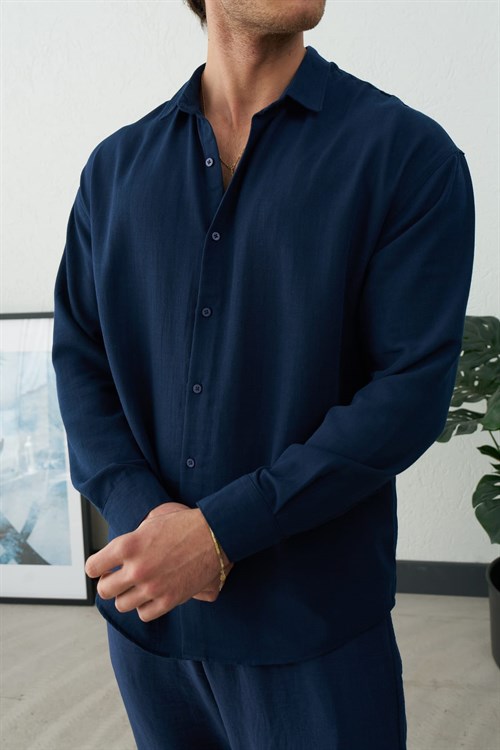 Wholesale Mens Navy Shirt