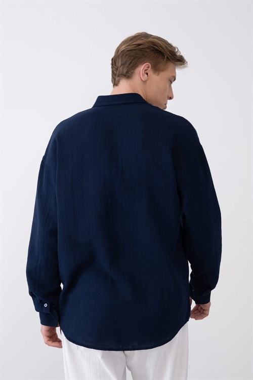 Wholesale Mens Navy Shirt