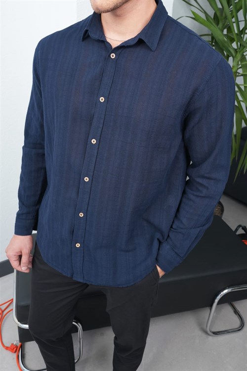 Wholesale Mens Navy Shirt